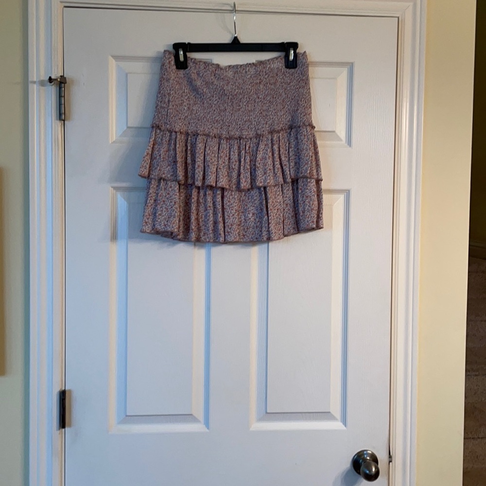 Floral Layered Mini Skirt